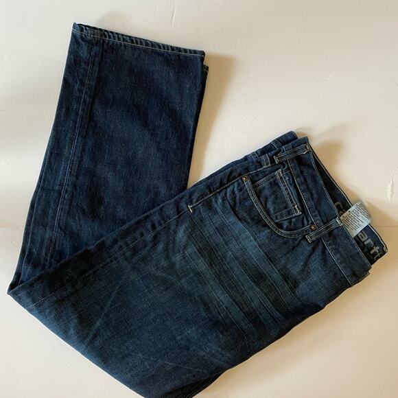 Carhartt Mens Jeans SZ 42/30 Blue Slim Straight Heavyweight Work Casual Wear - Picture 3 of 9